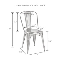 Carbon Loft Salian 2-piece Matte Black 17-inch Metal Chair - N/A