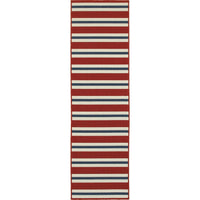 Gill Horizontal Striped Soft Area Rug