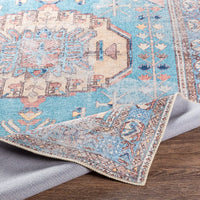 Vintage Global Printed Machine Washable Area Soft Rug