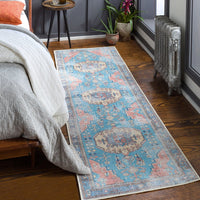 Vintage Global Printed Machine Washable Area Soft Rug