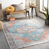 Vintage Global Printed Machine Washable Area Soft Rug