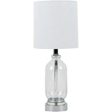 Arbyrd Modern Pink Crackle Glass Table Lamp