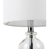 Arbyrd Modern Pink Crackle Glass Table Lamp