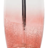 Arbyrd Modern Pink Crackle Glass Table Lamp