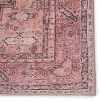 Casely Pink and Dark Purple Soft Area Rug