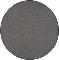 Flat-Weave Indoor/Outdoor Charcoal Soft Area Rug