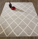 Trellis Gray/Grey Ivory Area Rugs