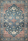 Loloi II Skye Collection SKY-01 Blush / Grey, Traditional 7'-6" x 9'-6" Area Rug