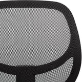 Low-Back, Upholstered Mesh, Adjustable, Swivel Computer Office Desk Chair, Black