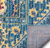 Carson Agra Medallion Persian Vintage Bohemian Blue Area Rug