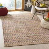 Cape Cod Collection Handmade Coastal Braided Jute Soft Area Rug Blue / Natural