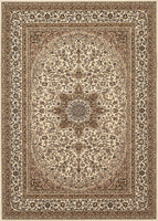 Traditional Brown Medallion Area Rug