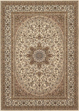 Traditional Brown Medallion Area Rug