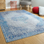 Ballard Indoor/Outdoor Vintage Printed Replica Soft Area Rug
