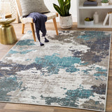 Abstract Industrial Soft Area Rug