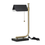 Black Metal Contemporary Table Lamp - 10 x 6 x 20