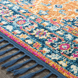 Tassel Orange Cream Multi-color Area Rugs