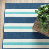 Gill Horizontal Striped Soft Area Rug