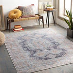 Vintage Global Printed Machine Washable Area Soft Rug