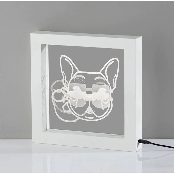 Cool Dog Video LED Light Box Table or Wall Lamp