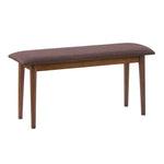 CorLiving Branson Dining Bench with Brown Tweed Cushion