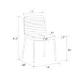 Corey Dining Chair, Set of 2, Gray Linen