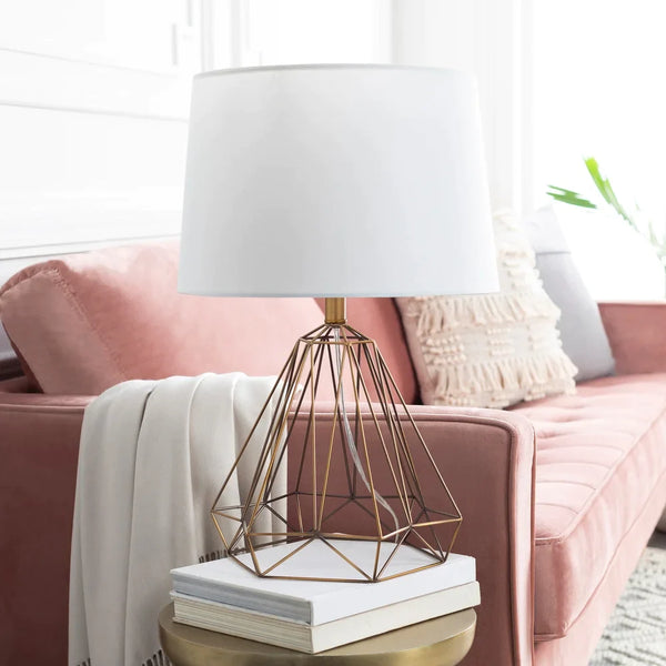 Dalla 24 in. Brass Modern Table Lamp - 24" H