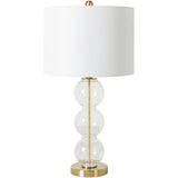 Desiree Modern Glass Orbs Table Lamp - 27"H x 14"W x 14"D