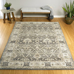 Doke Vintage Replica Grey Soft Area Rug