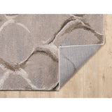 Transitional Charcoal Wave or Brick Soft Area Rug