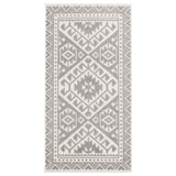 Southwestern Light Grey Indoor/ Outdoor Soft Rug