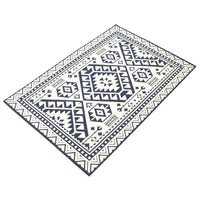 Southwestern Light Grey Indoor/ Outdoor Soft Rug