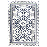 Southwestern Light Grey Indoor/ Outdoor Soft Rug