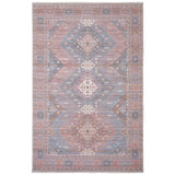 Red Machine Washable Bohemian & Eclectic Soft Rug