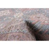 Red Machine Washable Bohemian & Eclectic Soft Rug