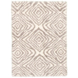 Agadir Ivory Tan Abstract Casual Soft Shag