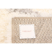 Ivory Diamond Casual Shag Area Rug