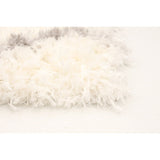 Ivory Diamond Casual Shag Area Rug