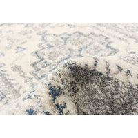 Grey Medallion Traditonal Amelia Casual Soft Rug