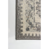 Grey Medallion Traditonal Amelia Casual Soft Rug