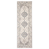 Grey Medallion Traditonal Amelia Casual Soft Rug