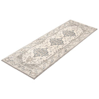 Grey Medallion Traditonal Amelia Casual Soft Rug