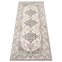 Grey Medallion Traditonal Amelia Casual Soft Rug