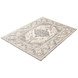 Grey Medallion Traditonal Amelia Casual Soft Rug