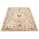 Ivory Floral Casual Soft Rug