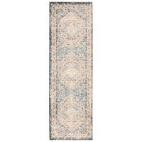 Medallion Distressed Bijar Casual Soft Rug