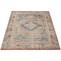 Medallion Distressed Bijar Casual Soft Rug