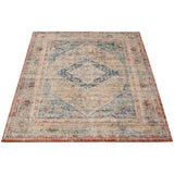 Medallion Distressed Bijar Casual Soft Rug