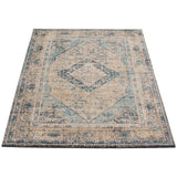 Medallion Distressed Bijar Casual Soft Rug