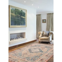 Medallion Distressed Bijar Casual Soft Rug